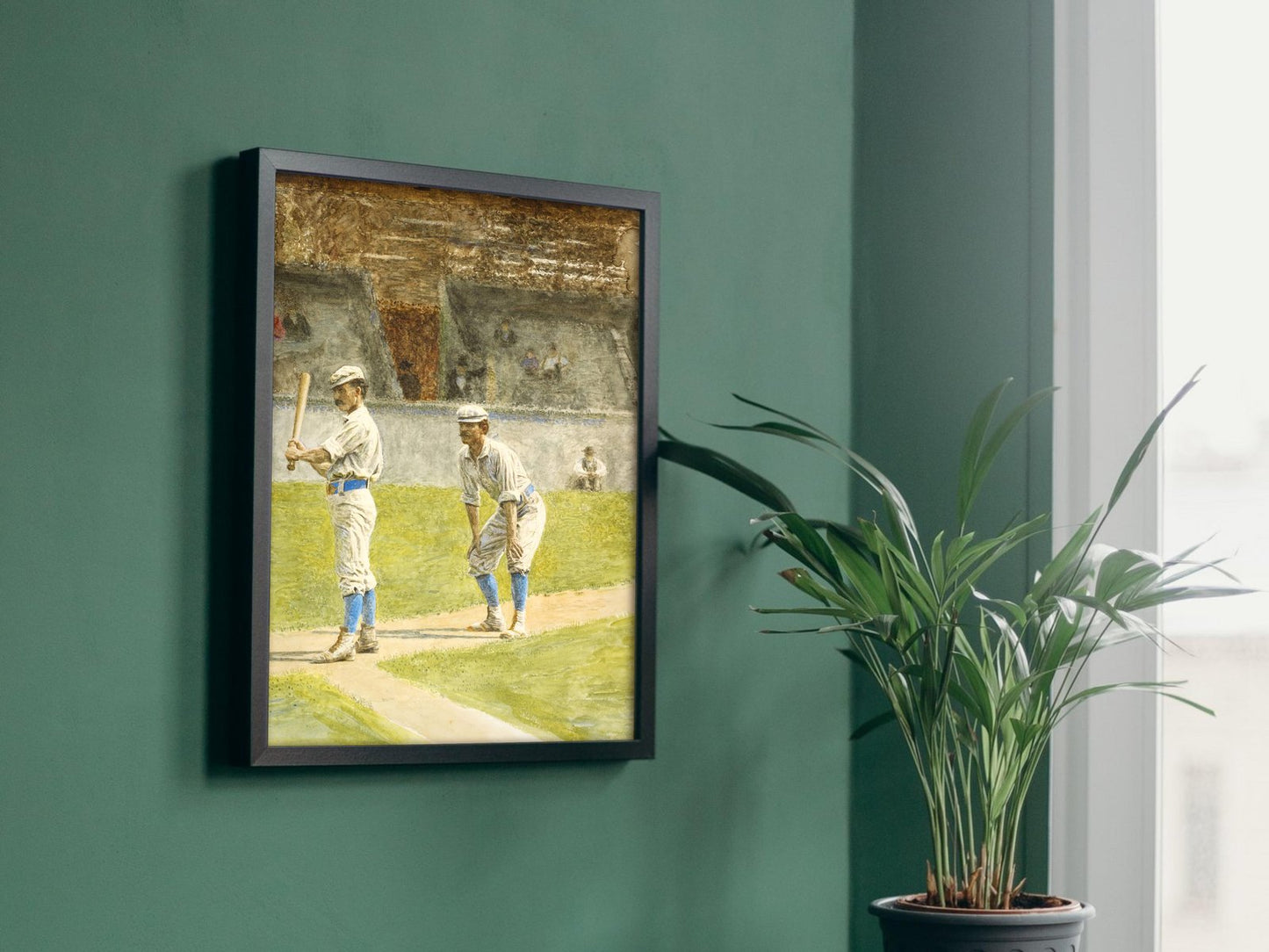 Baseball Players Practicing by Thomas Eakins, 1875, Realism and Naturalism, fine art print