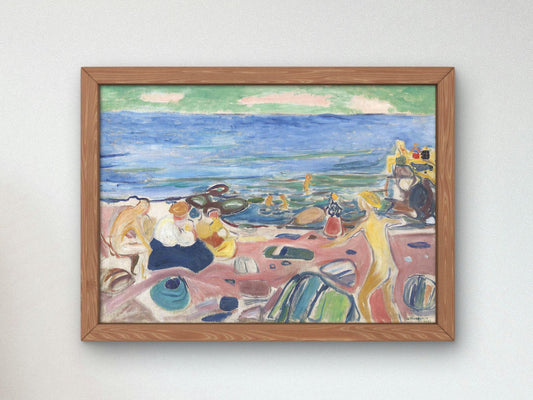 Bathing Scene by Edvard Munch, 1936, Expressionism and Fauvism, fine art print