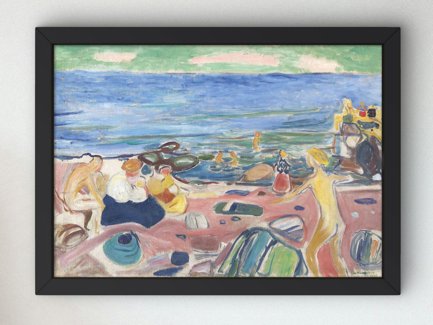 Bathing Scene by Edvard Munch, 1936, Expressionism and Fauvism, fine art print