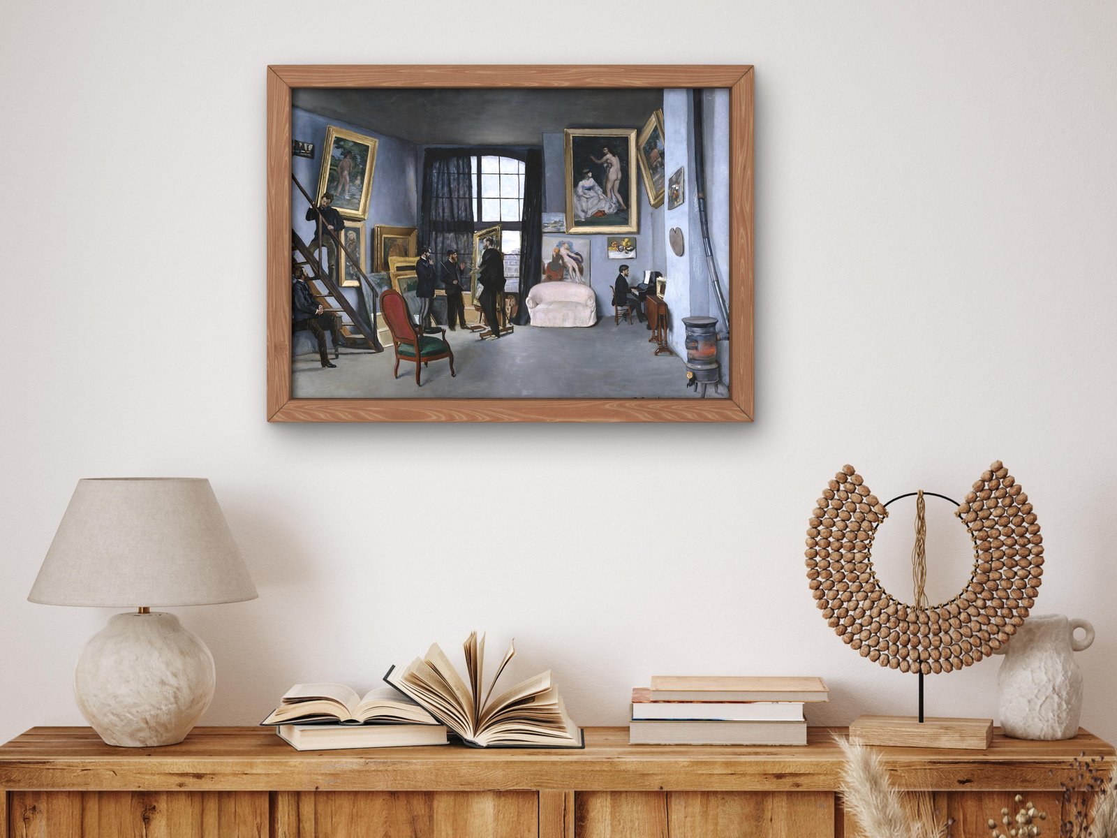 Bazille's Studio by Frédéric Bazille, 1870, Realism and Naturalism, fine art print