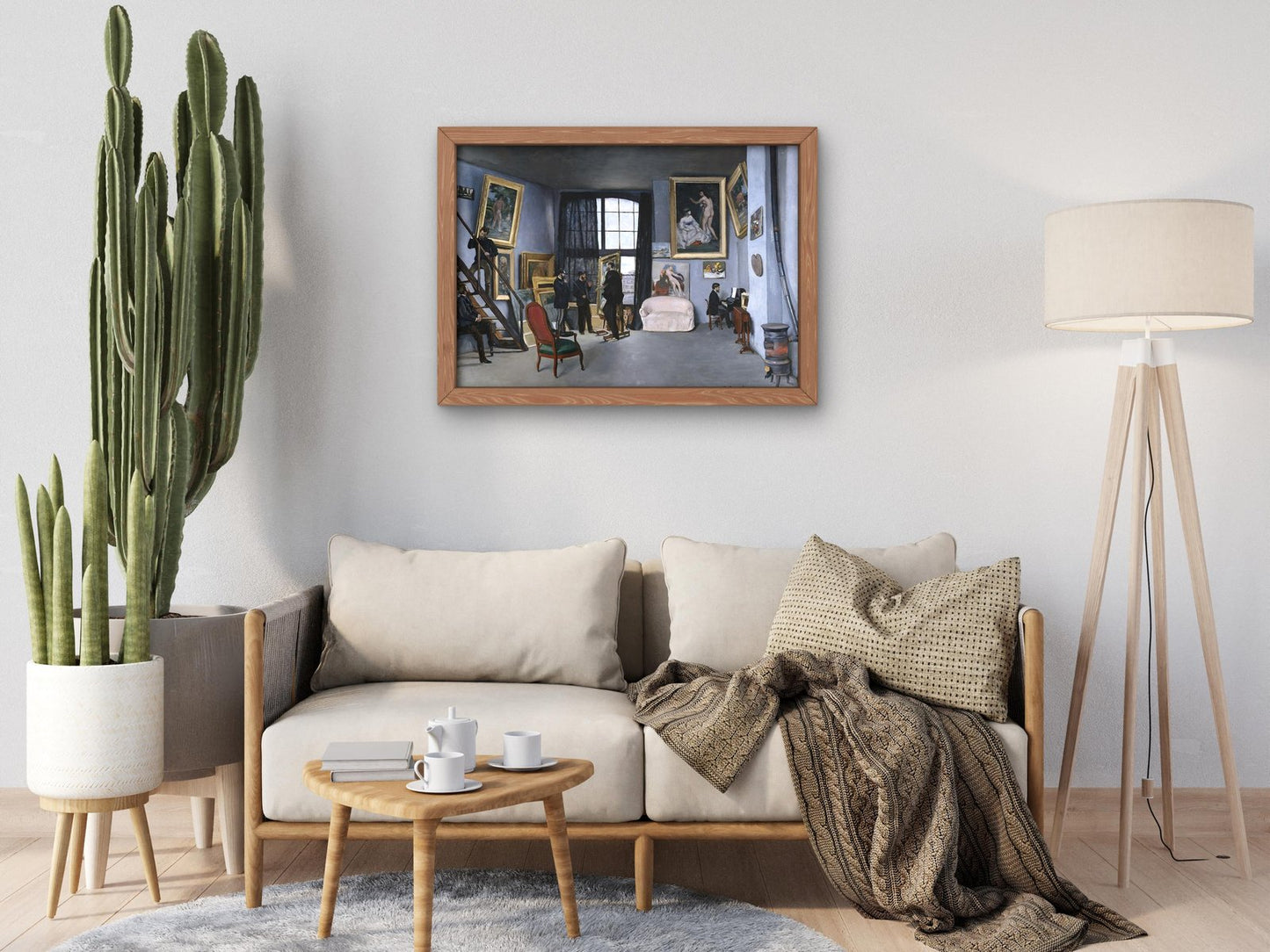 Bazille's Studio by Frédéric Bazille, 1870, Realism and Naturalism, fine art print