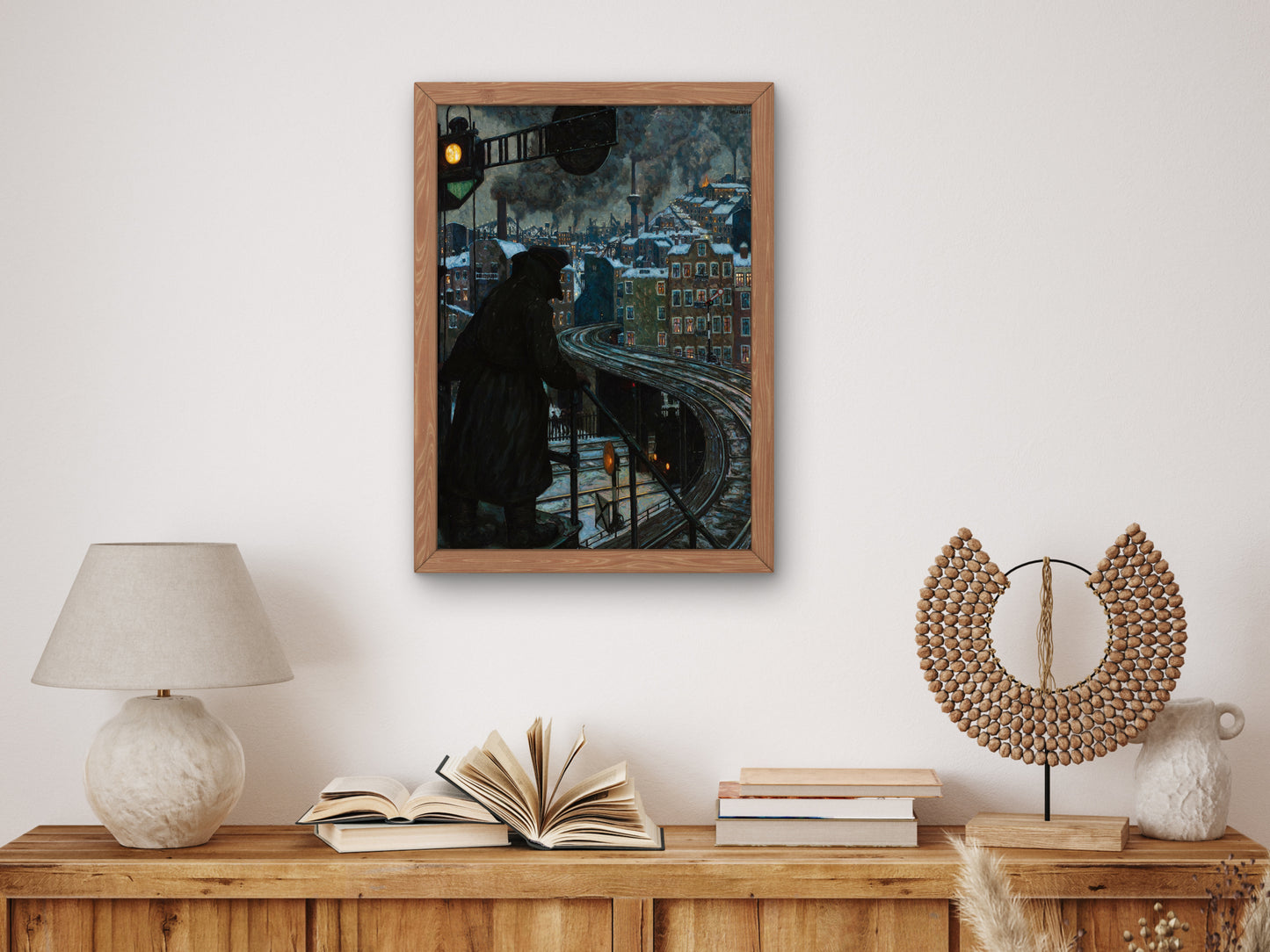Working Class City by Hans Baluschek 1920, Wall Art Print, Fine Art Reproduction, Museum Quality Decor, Poster