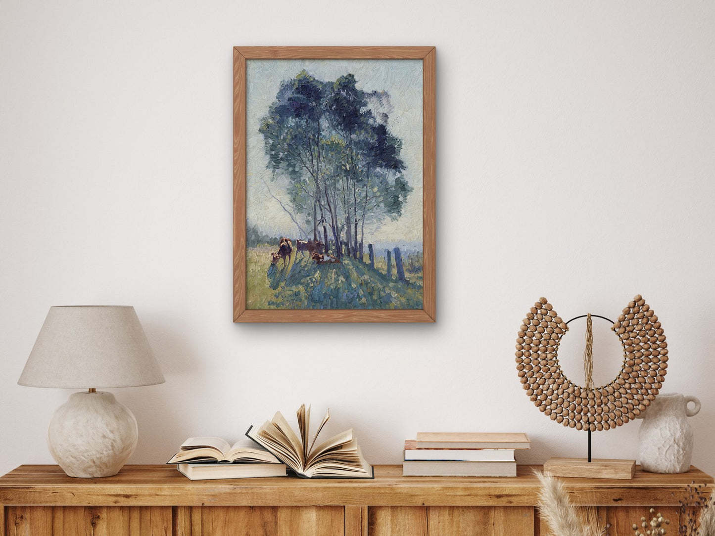 The Wattles by Elioth Gruner 1919, Wall Art Print, Fine Art Reproduction, Museum Quality Decor, Poster
