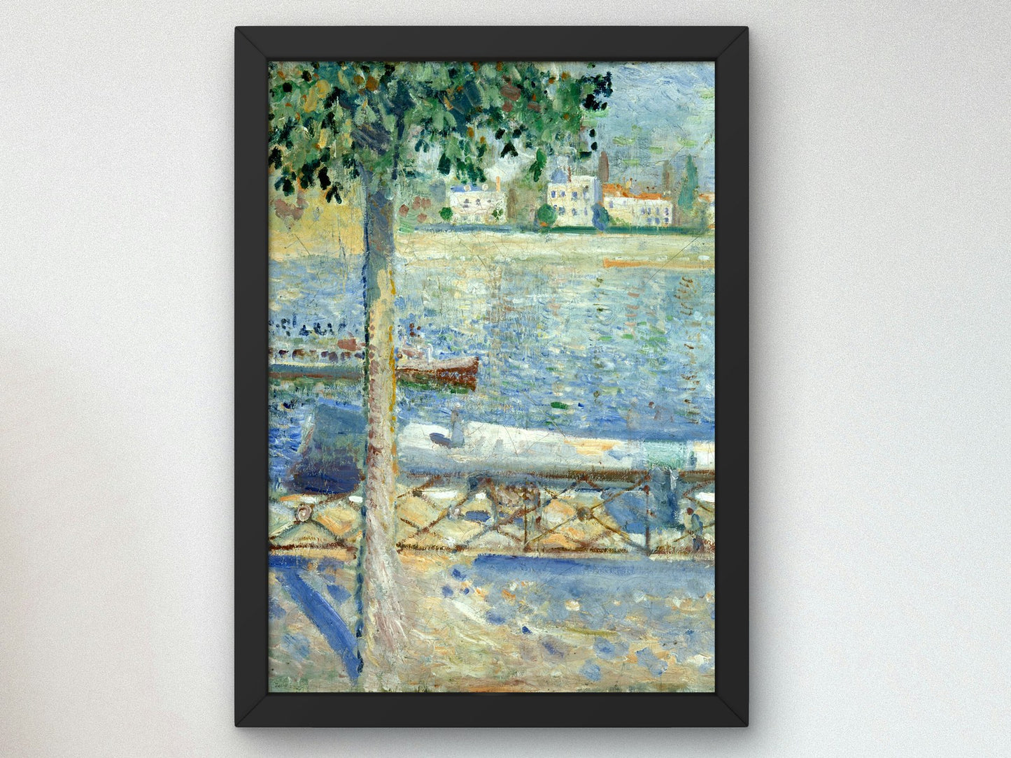 The Seine at Saint Cloud by Edvard Munch 1890, Wall Art Print, Fine Art Reproduction, Museum Quality Decor, Poster