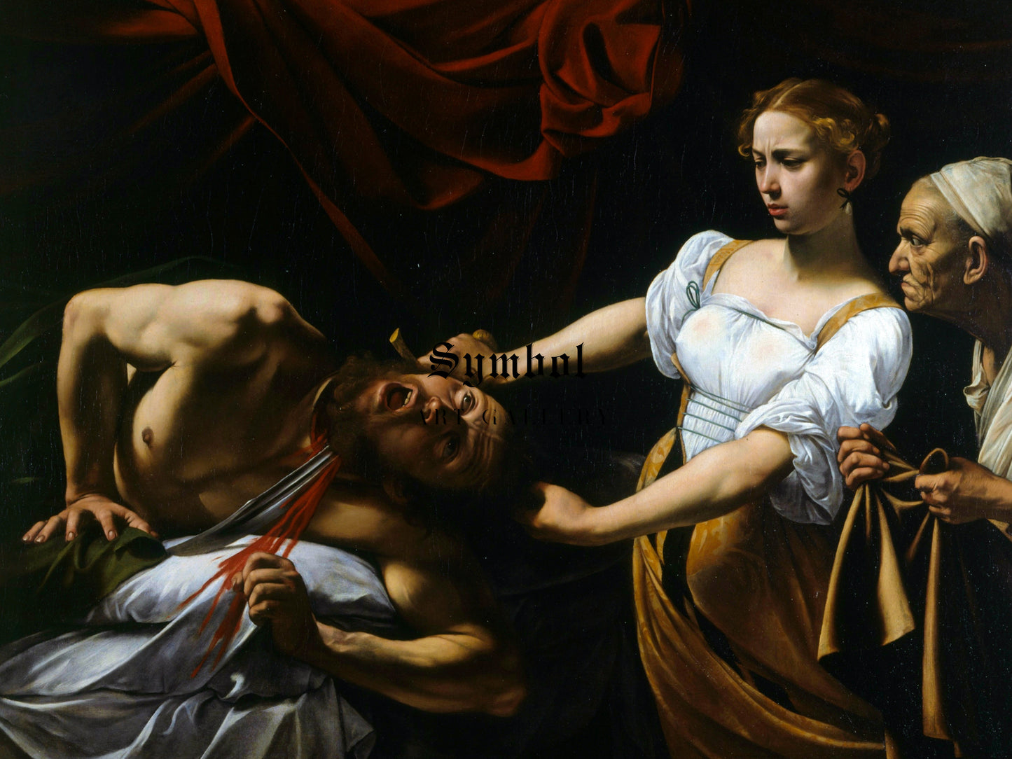 Judith Beheading Holofernes by Caravaggio 1599, Wall Art Print, Fine Art Reproduction, Museum Quality Decor, Poster