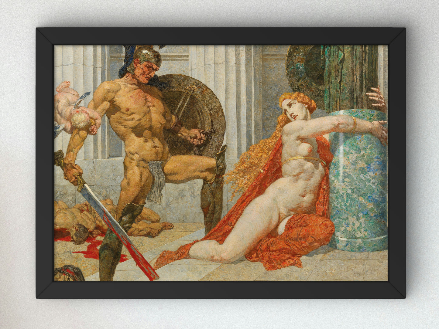 Menelaus Finds Helena by Alexander Rothaug, Wall Art Print, Fine Art Reproduction, Museum Quality Decor, Poster