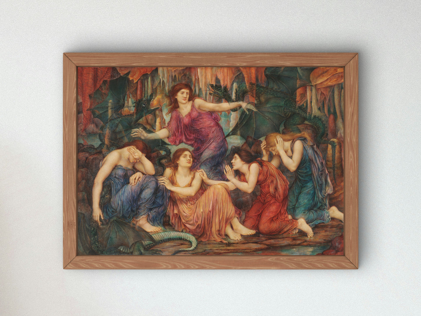 The Captives by Evelyn De Morgan 1915, Wall Art Print, Fine Art Reproduction, Museum Quality Decor, Poster