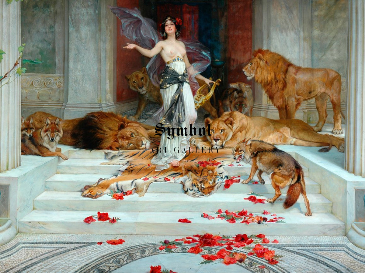 Circe by Wright Barker 1889, Wall Art Print, Fine Art Reproduction, Museum Quality Decor, Poster