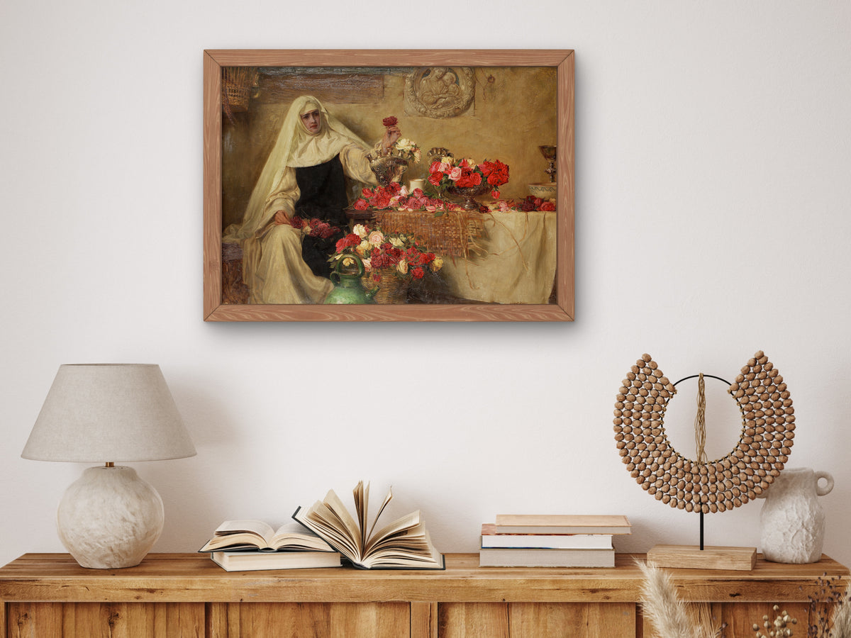 For Saint Dorothea's Day by Herbert James Draper 1899, Wall Art Print, Fine Art Reproduction, Museum Quality Decor, Poster