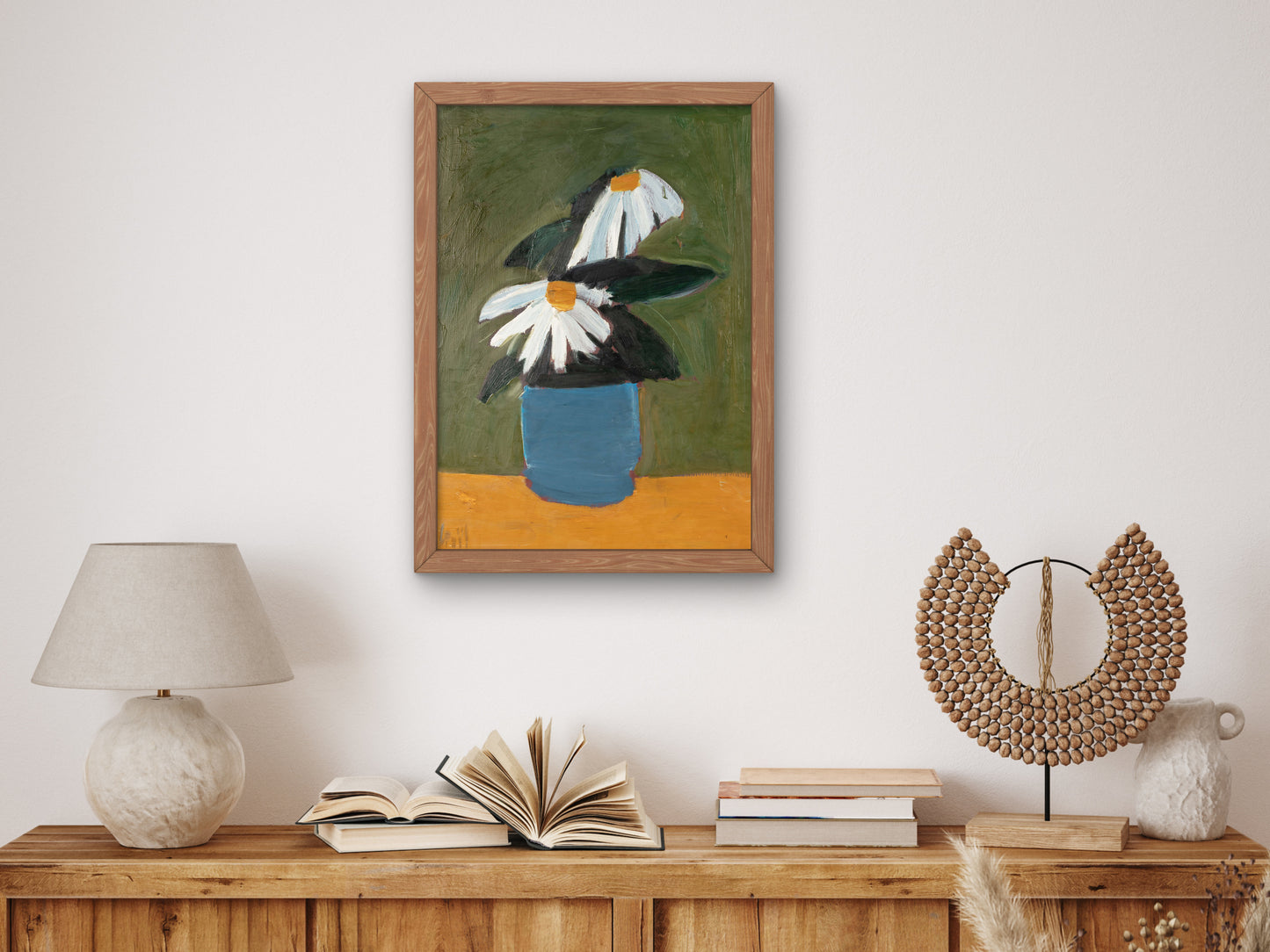 Fleurs au pot bleu by Nicolas de Staël 1954, Wall Art Print, Fine Art Reproduction, Museum Quality Decor, Poster