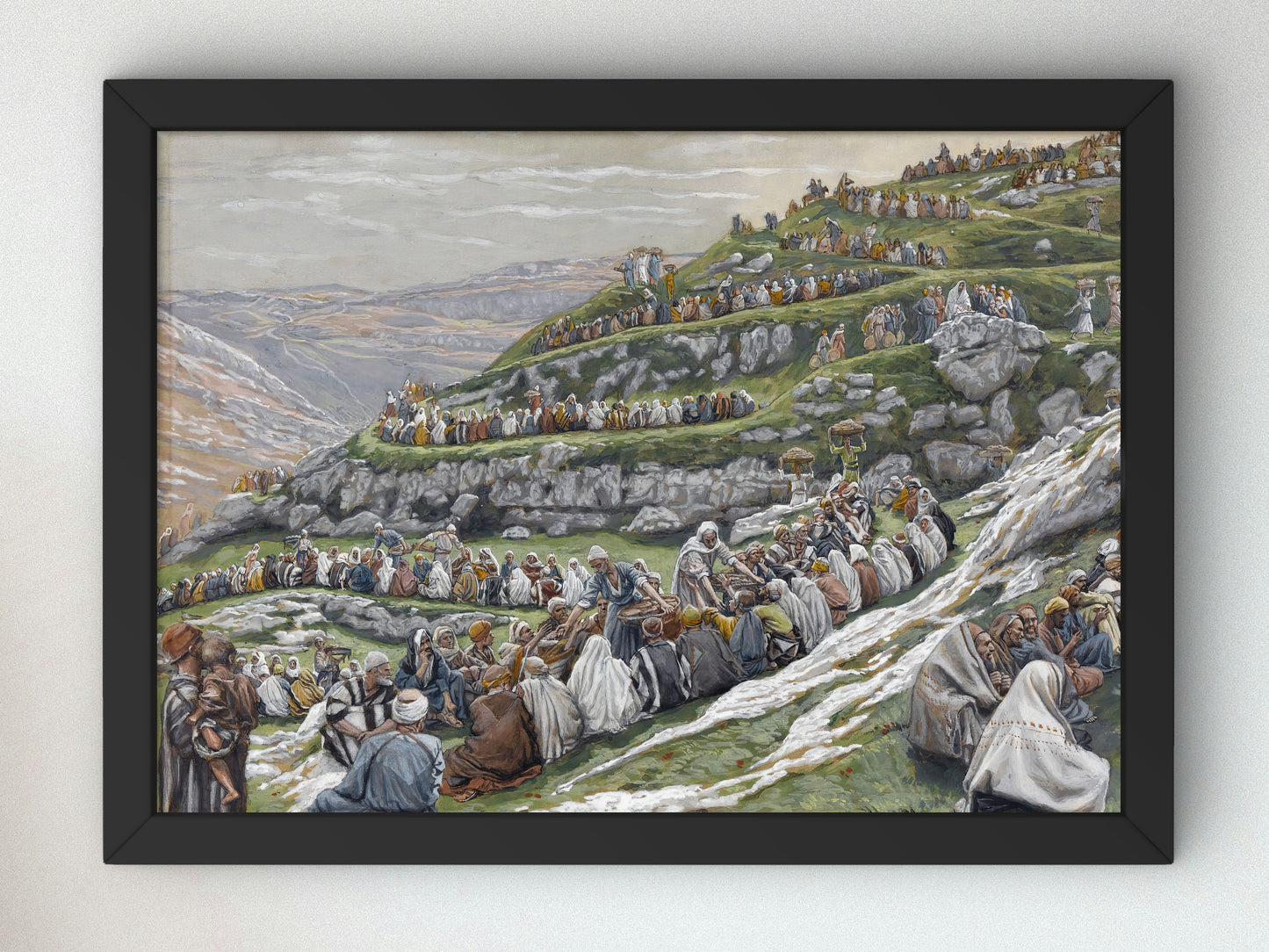 The Miracle of the Loaves and Fishes by James Tissot 1886, Wall Art Print, Fine Art Reproduction, Museum Quality Decor, Poster
