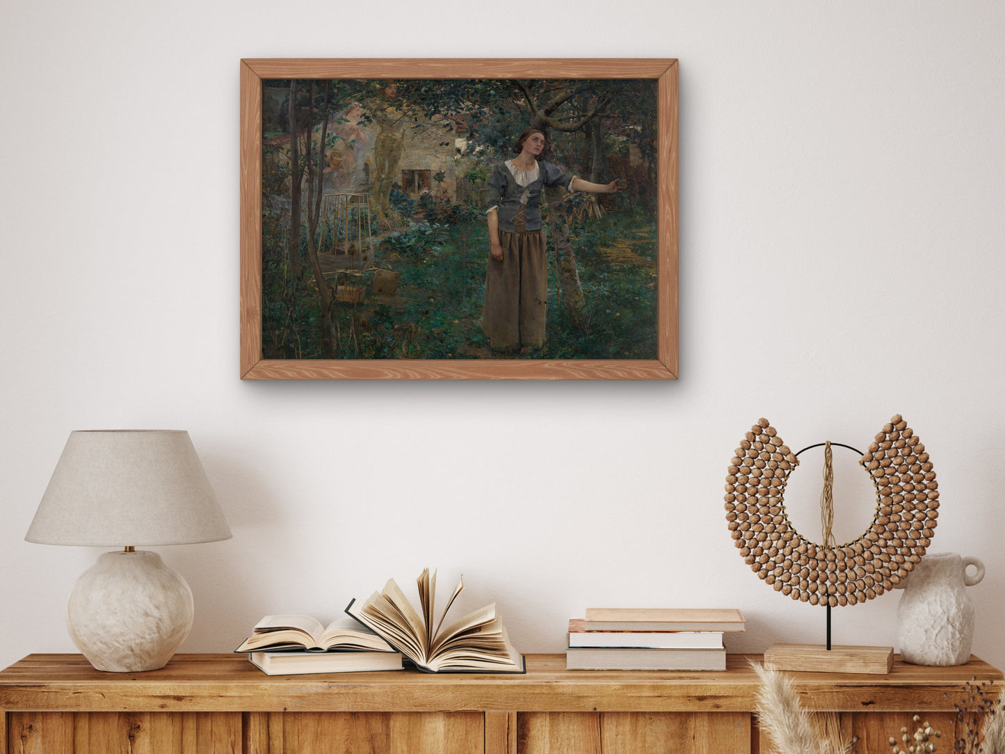 Joan of Arc by Jules Bastien Lepage 1879, Wall Art Print, Fine Art Reproduction, Museum Quality Decor, Poster