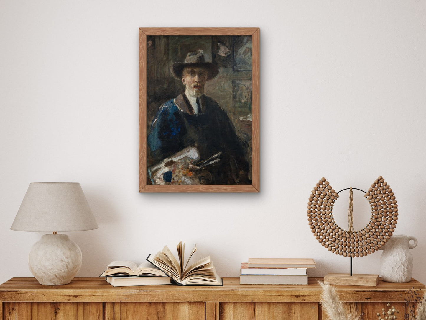 Self Portrait by Emilio Gola 1921, Wall Art Print, Fine Art Reproduction, Museum Quality Decor, Poster