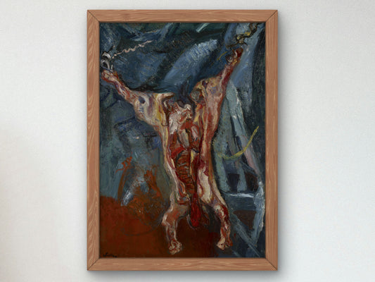 Carcass of Beef by Chaïm Soutine 1925, Wall Art Print, Fine Art Reproduction, Museum Quality Decor, Poster