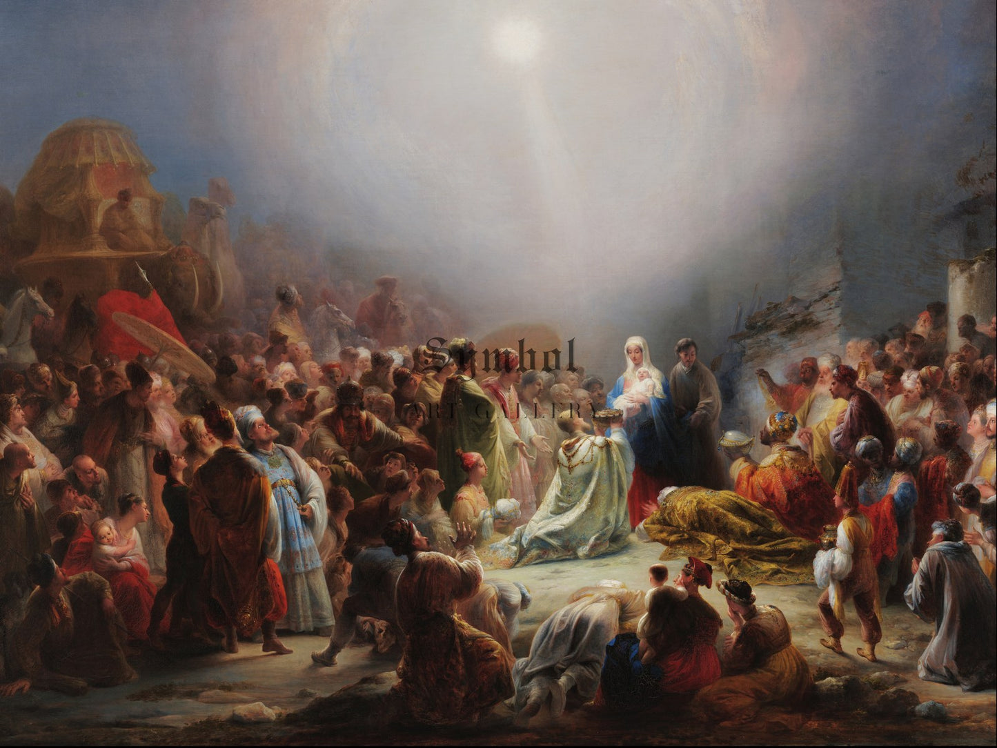 The Adoration of the Magi by Domingos Sequeira 1800, Wall Art Print, Fine Art Reproduction, Museum Quality Decor, Poster