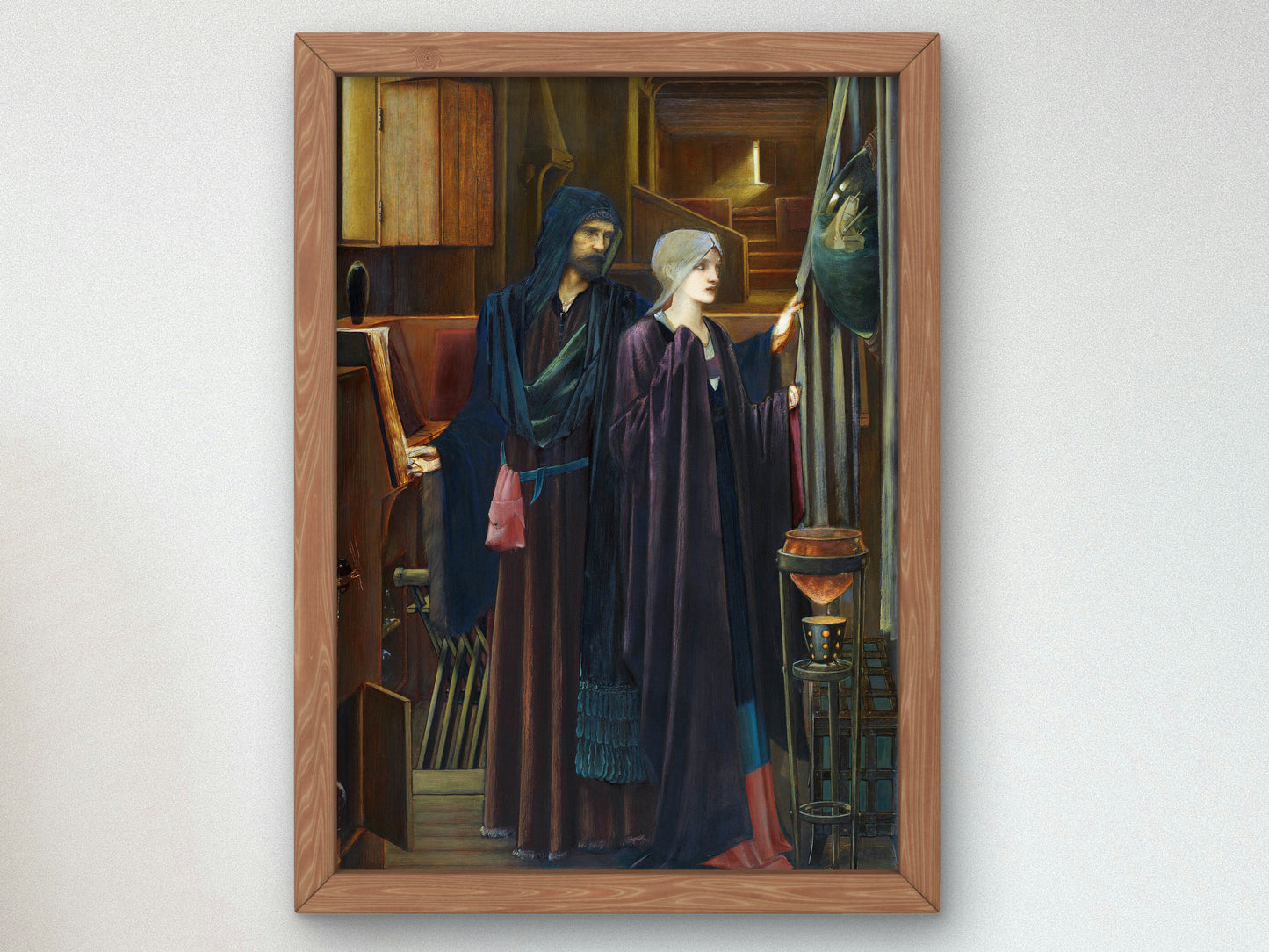 The Wizard by Edward Coley Burne Jones 1898, Wall Art Print, Fine Art Reproduction, Museum Quality Decor, Poster