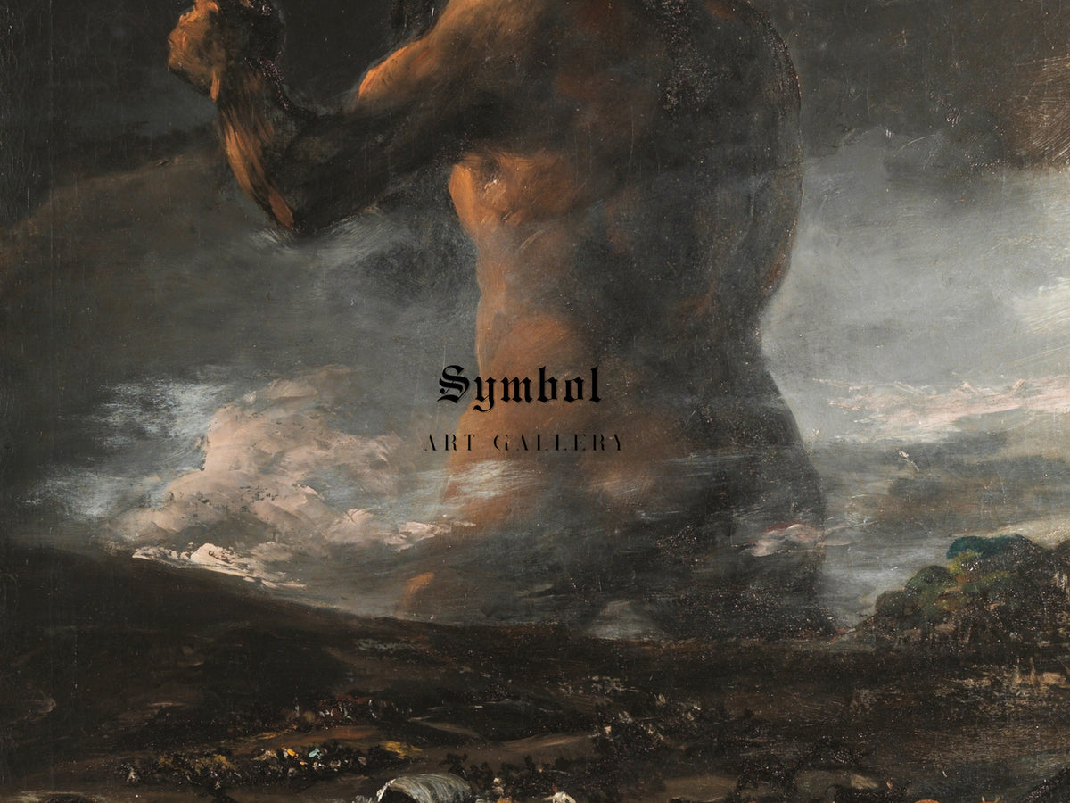 The Colossus by Francisco Goya 1808, Wall Art Print, Fine Art Reproduction, Museum Quality Decor, Poster