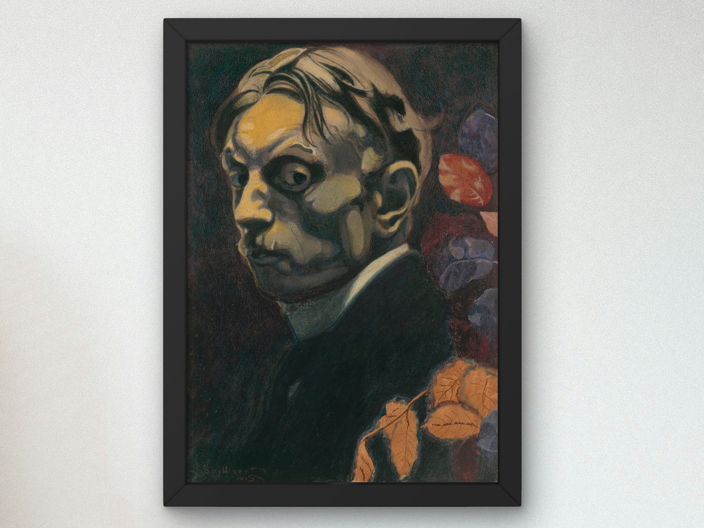 Self Portrait by Léon Spilliaert 1915, Wall Art Print, Fine Art Reproduction, Museum Quality Decor, Poster