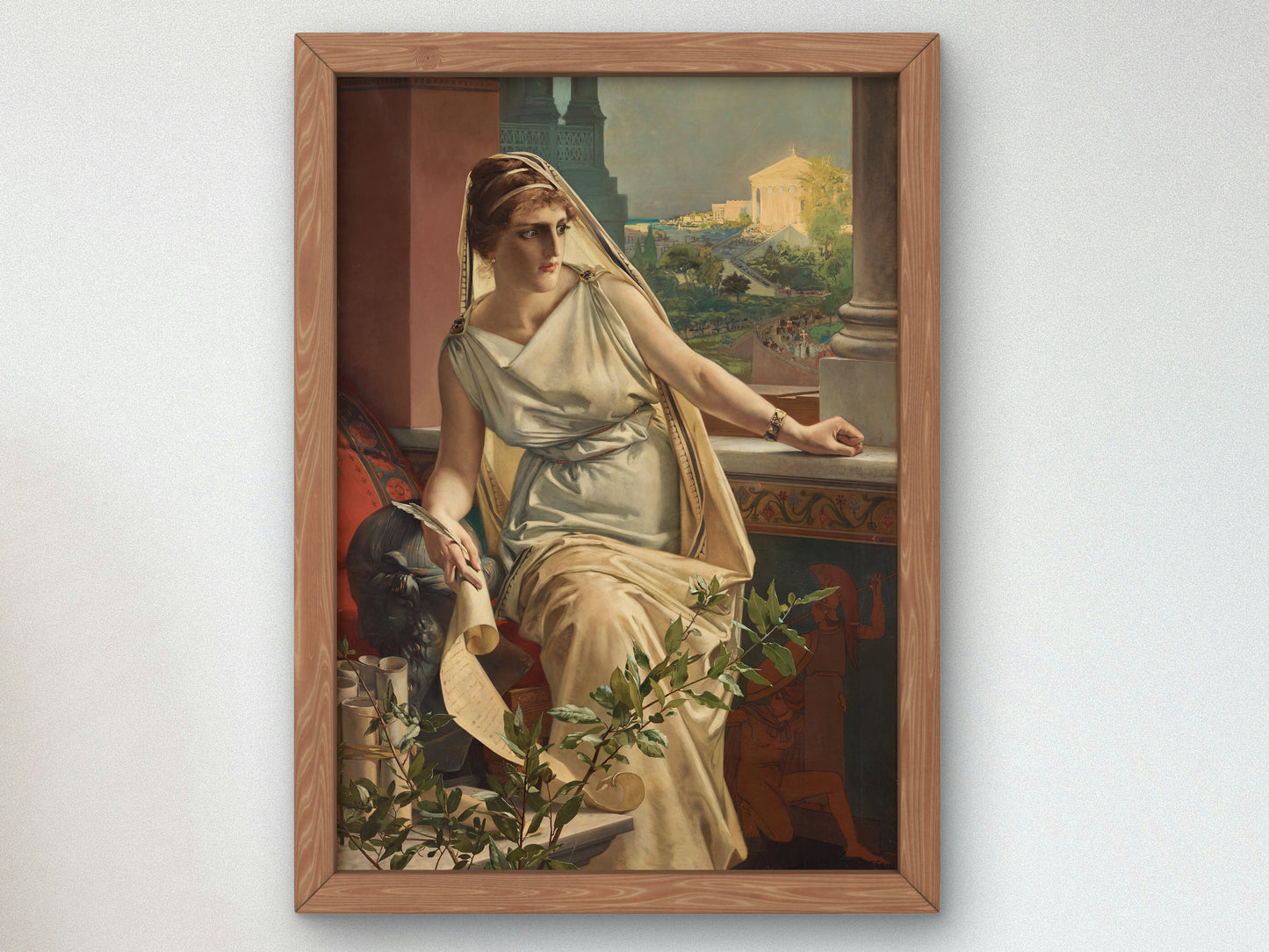Hypatia by Julius Kronberg 1889, Wall Art Print, Fine Art Reproduction, Museum Quality Decor, Poster