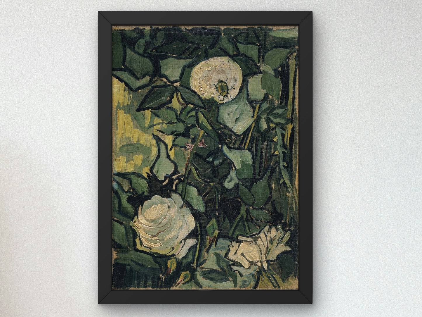 Roses by Vincent van Gogh 1890, Wall Art Print, Fine Art Reproduction, Museum Quality Decor, Poster
