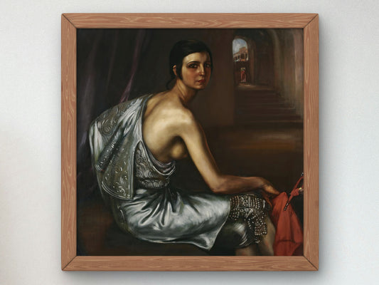 The Torero Girl by Julio Romero de Torres 1928, Wall Art Print, Fine Art Reproduction, Museum Quality Decor, Poster