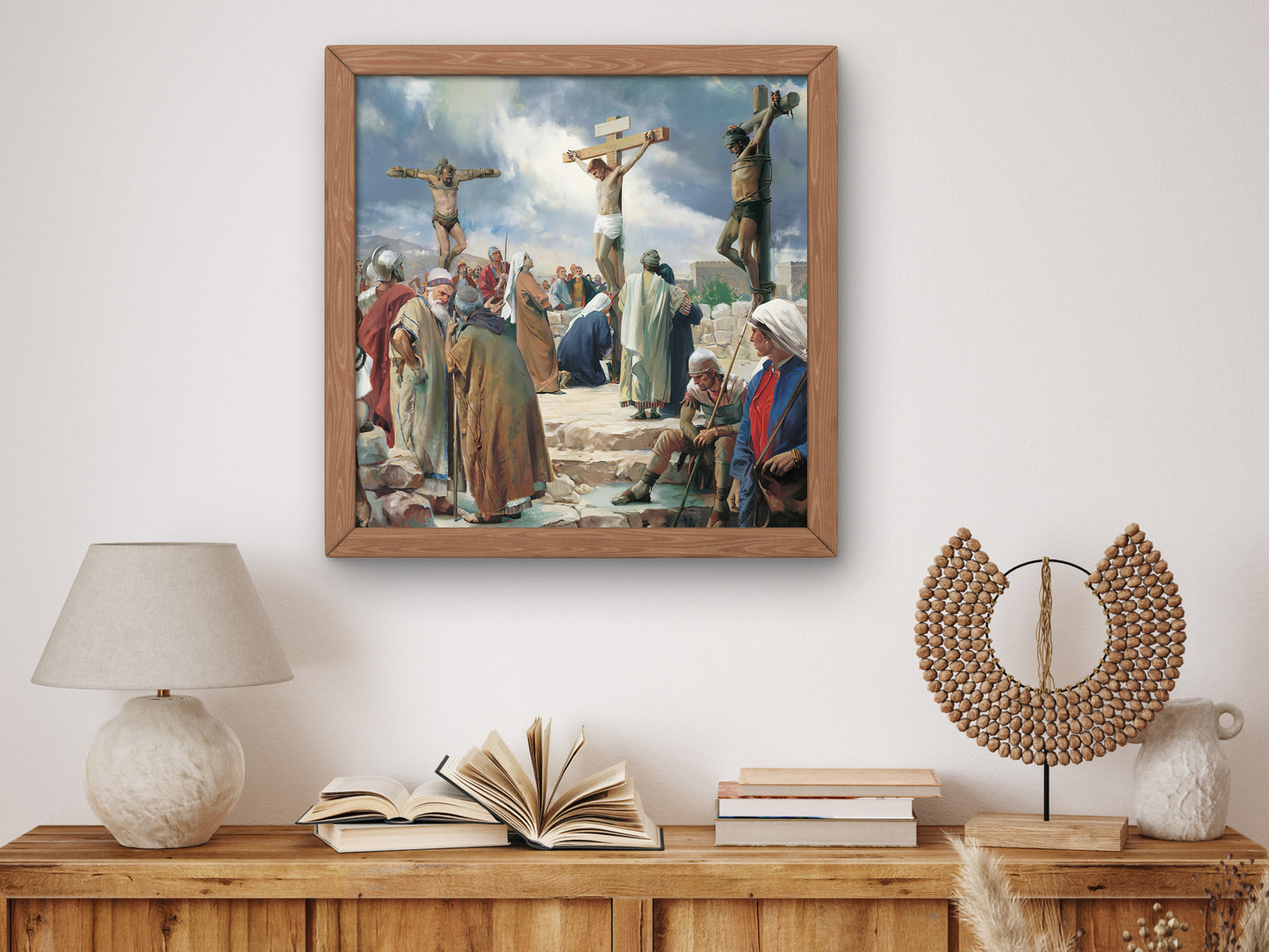 Crucifixion by Carl Bloch 1870, Wall Art Print, Fine Art Reproduction, Museum Quality Decor, Poster