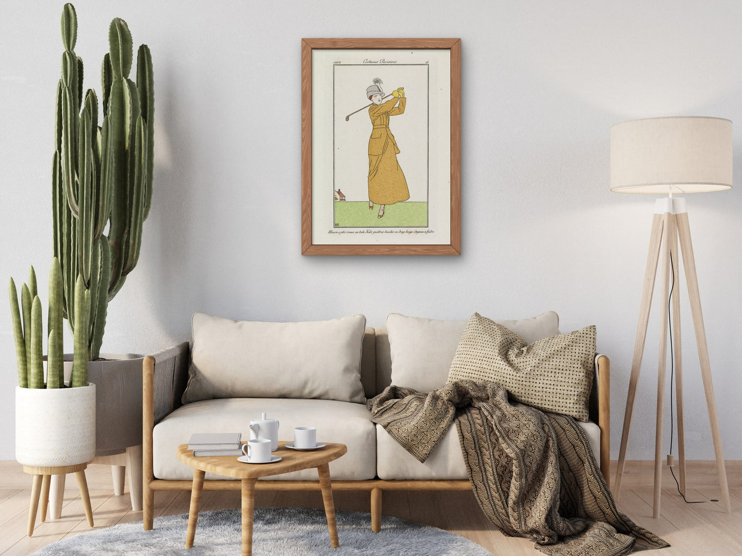 Golf Suit with Belted Jacket by Bernard Boutet de Monvel 1912, Wall Art Print, Fine Art Reproduction, Museum Quality Decor, Poster
