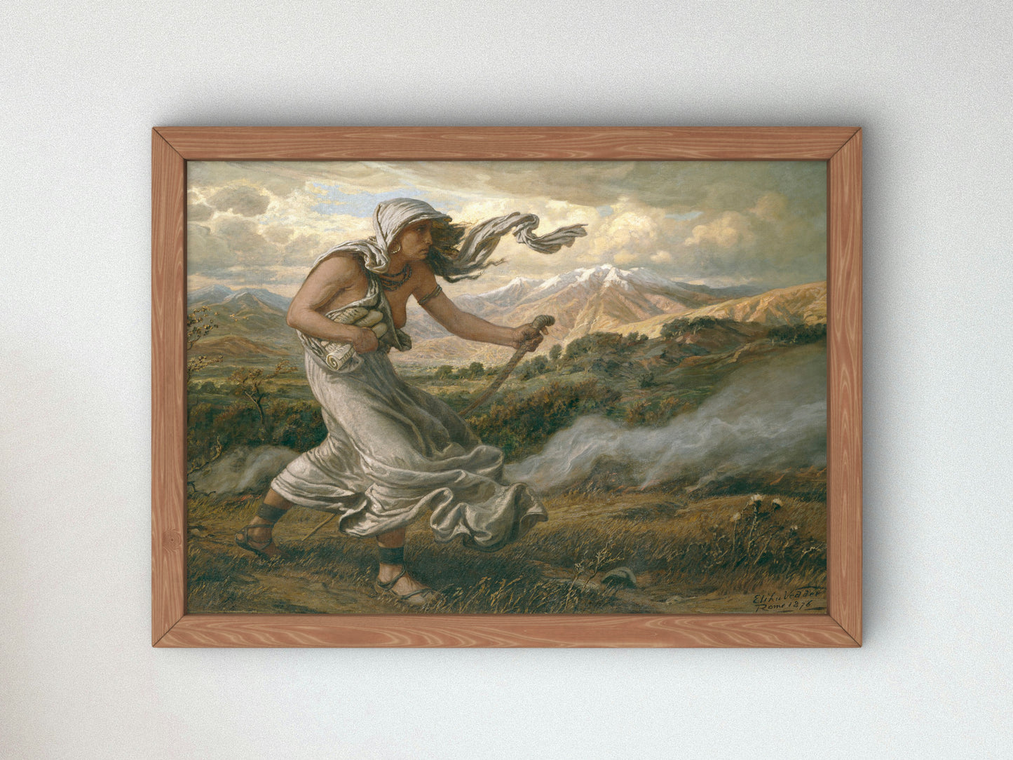 The Cumaean Sibyl by Elihu Vedder 1876, Wall Art Print, Fine Art Reproduction, Museum Quality Decor, Poster