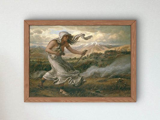 The Cumaean Sibyl by Elihu Vedder 1876, Wall Art Print, Fine Art Reproduction, Museum Quality Decor, Poster