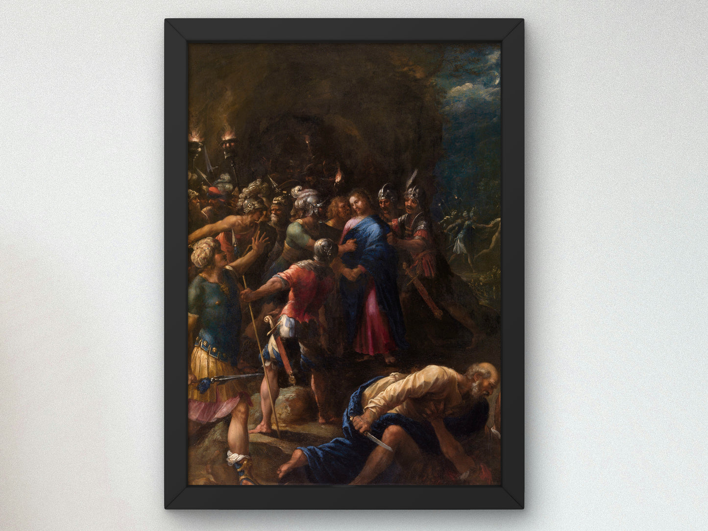 The Kiss of Judas by Hans Rottenhammer, Wall Art Print, Fine Art Reproduction, Museum Quality Decor, Poster