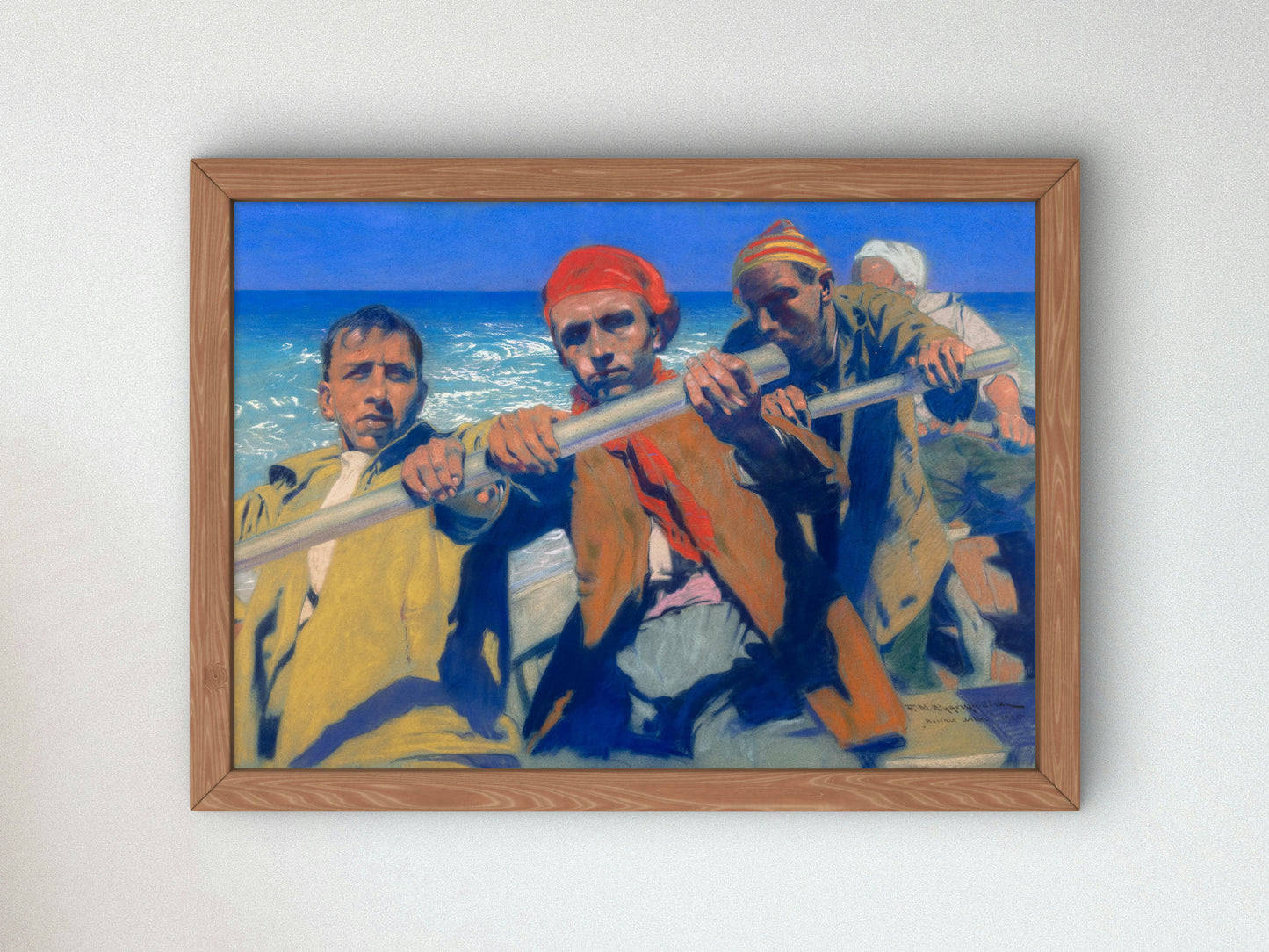 Sea Wolves by Feliks Michał Wygrzywalski 1925, Wall Art Print, Fine Art Reproduction, Museum Quality Decor, Poster