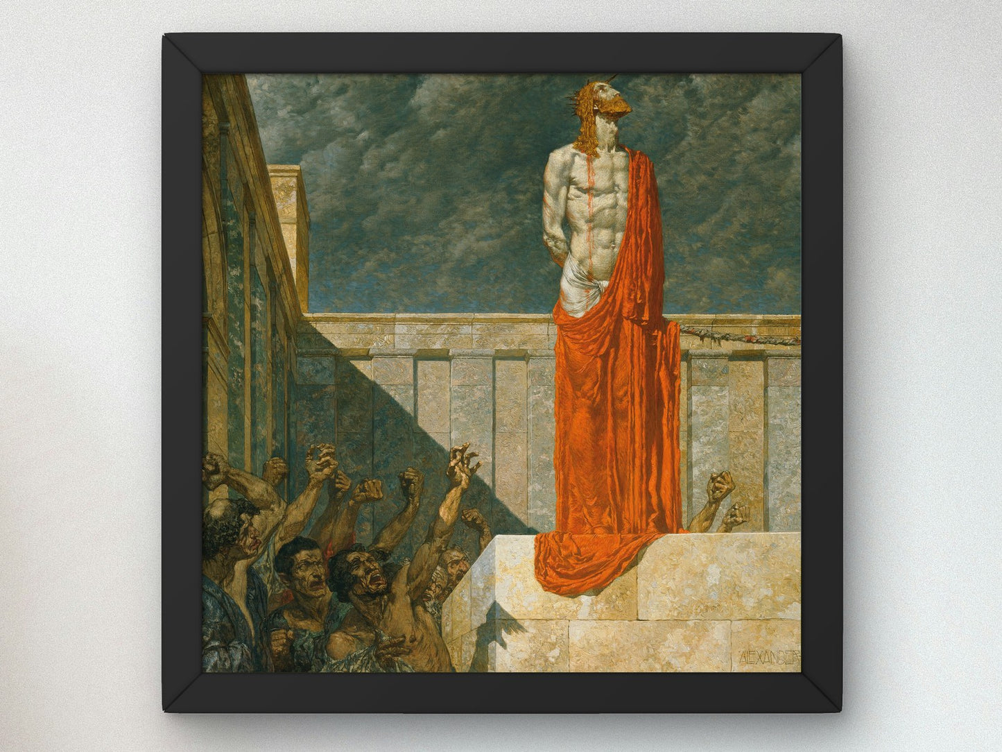 Ans Kreuz mit ihm by Alexander Rothaug 1930, Wall Art Print, Fine Art Reproduction, Museum Quality Decor, Poster