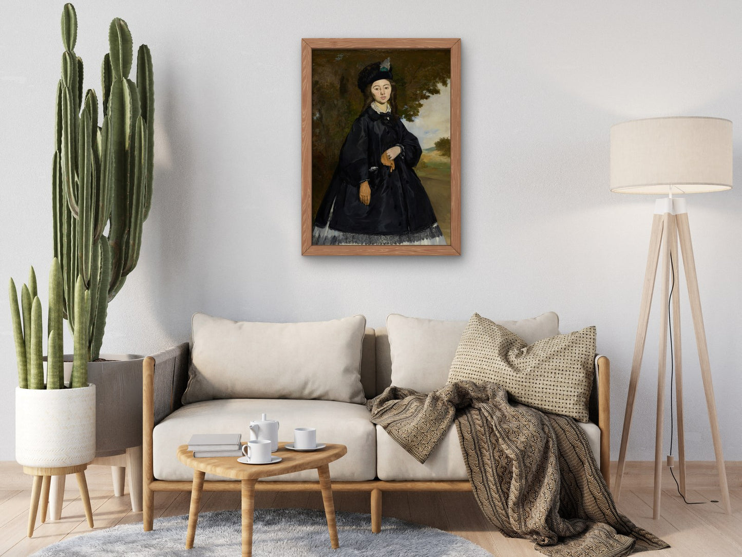 Portrait of Madame Brunet by Édouard Manet 1861, Wall Art Print, Fine Art Reproduction, Museum Quality Decor, Poster