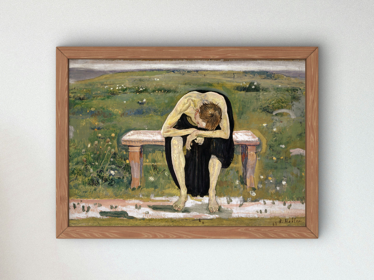 Disappointed Soul by Ferdinand Hodler 1891, Wall Art Print, Fine Art Reproduction, Museum Quality Decor, Poster