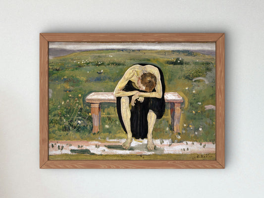 Disappointed Soul by Ferdinand Hodler 1891, Wall Art Print, Fine Art Reproduction, Museum Quality Decor, Poster