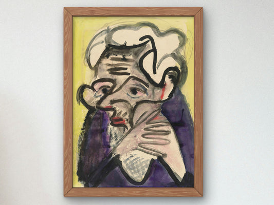 Farmer's Wife by Ernst Ludwig Kirchner 1927, Wall Art Print, Fine Art Reproduction, Museum Quality Decor, Poster