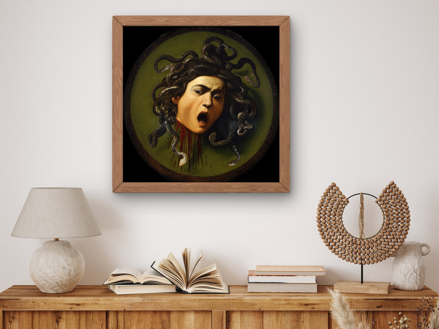 Medusa by Caravaggio 1597, Wall Art Print, Fine Art Reproduction, Museum Quality Decor, Poster
