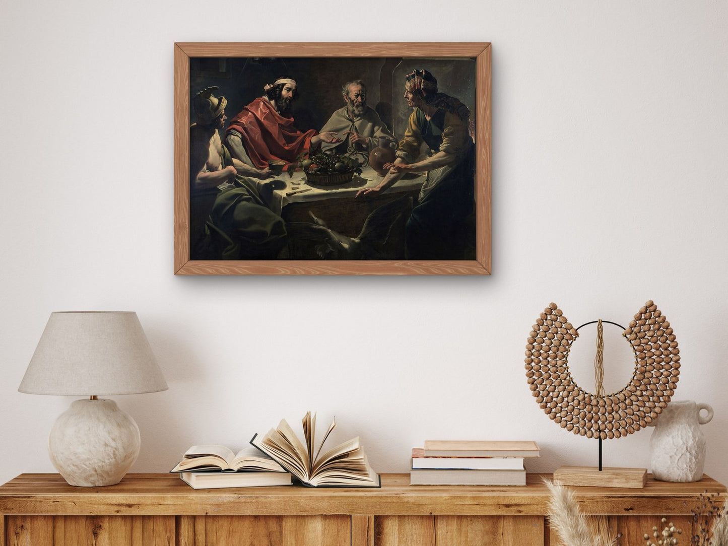 Philemon and Baucis Entertaining Jupiter and Mercury by Abraham Janssens 1610, Wall Art Print, Fine Art Reproduction, Museum Quality Decor