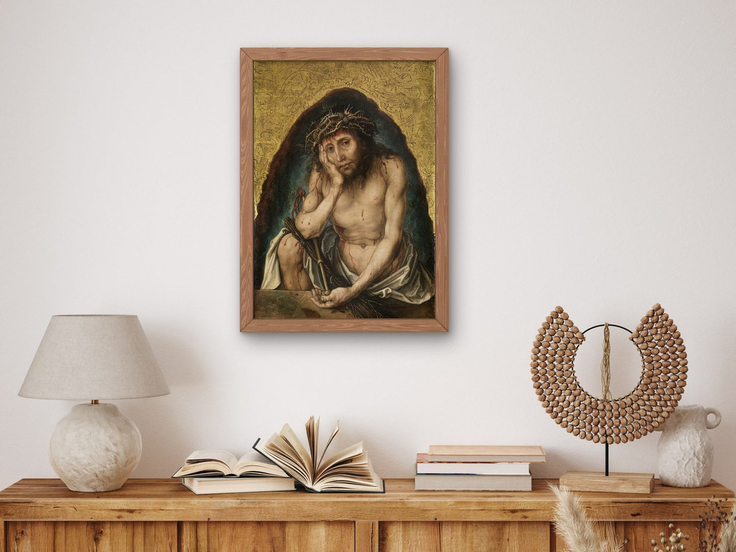 Christ as Man of Sorrows by Albrecht Dürer 1493, Wall Art Print, Fine Art Reproduction, Museum Quality Decor, Poster