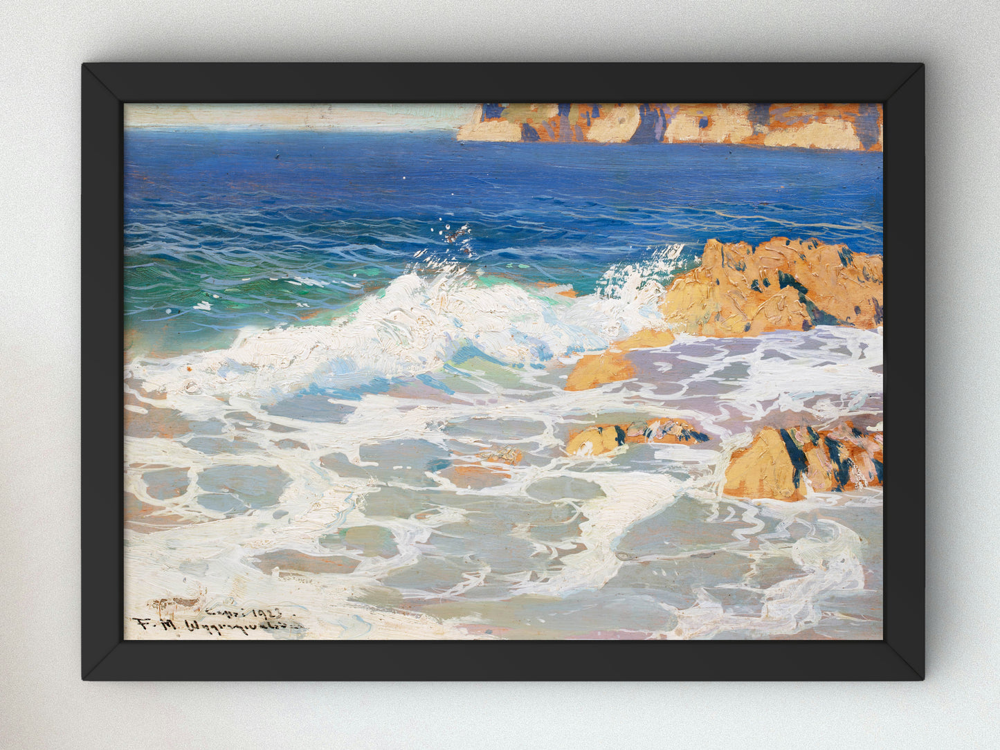 Capri by Feliks Michał Wygrzywalski 1923, Wall Art Print, Fine Art Reproduction, Museum Quality Decor, Poster