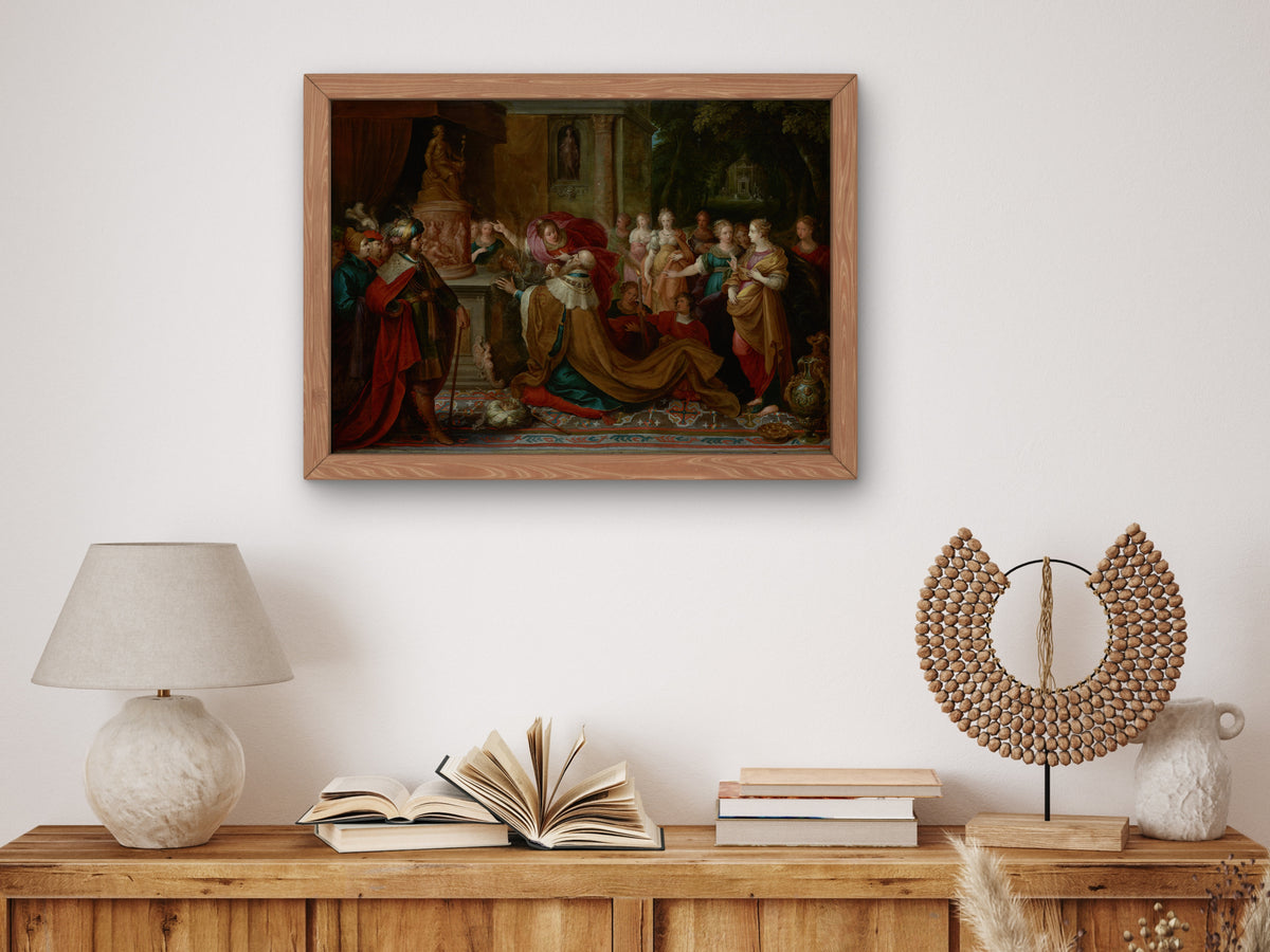 The Idolatry of Solomon by Frans Francken the Younger 1622, Wall Art Print, Fine Art Reproduction, Museum Quality Decor, Poster
