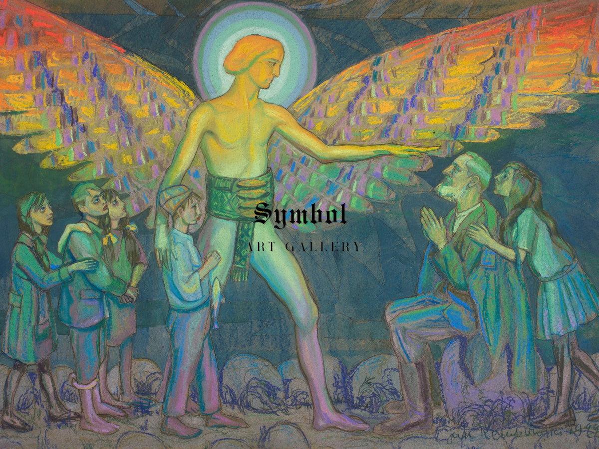 Return of Tobias by Jan Rembowski 1919, Wall Art Print, Fine Art Reproduction, Museum Quality Decor, Poster