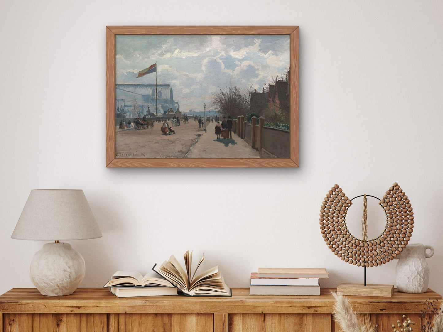 The Crystal Palace by Camille Pissarro 1871, Wall Art Print, Fine Art Reproduction, Museum Quality Decor, Poster