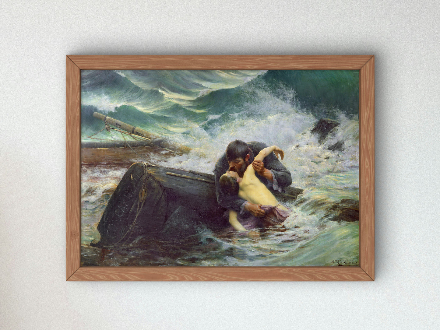Adieu by Alfred Guillou 1892, Wall Art Print, Fine Art Reproduction, Museum Quality Decor, Poster