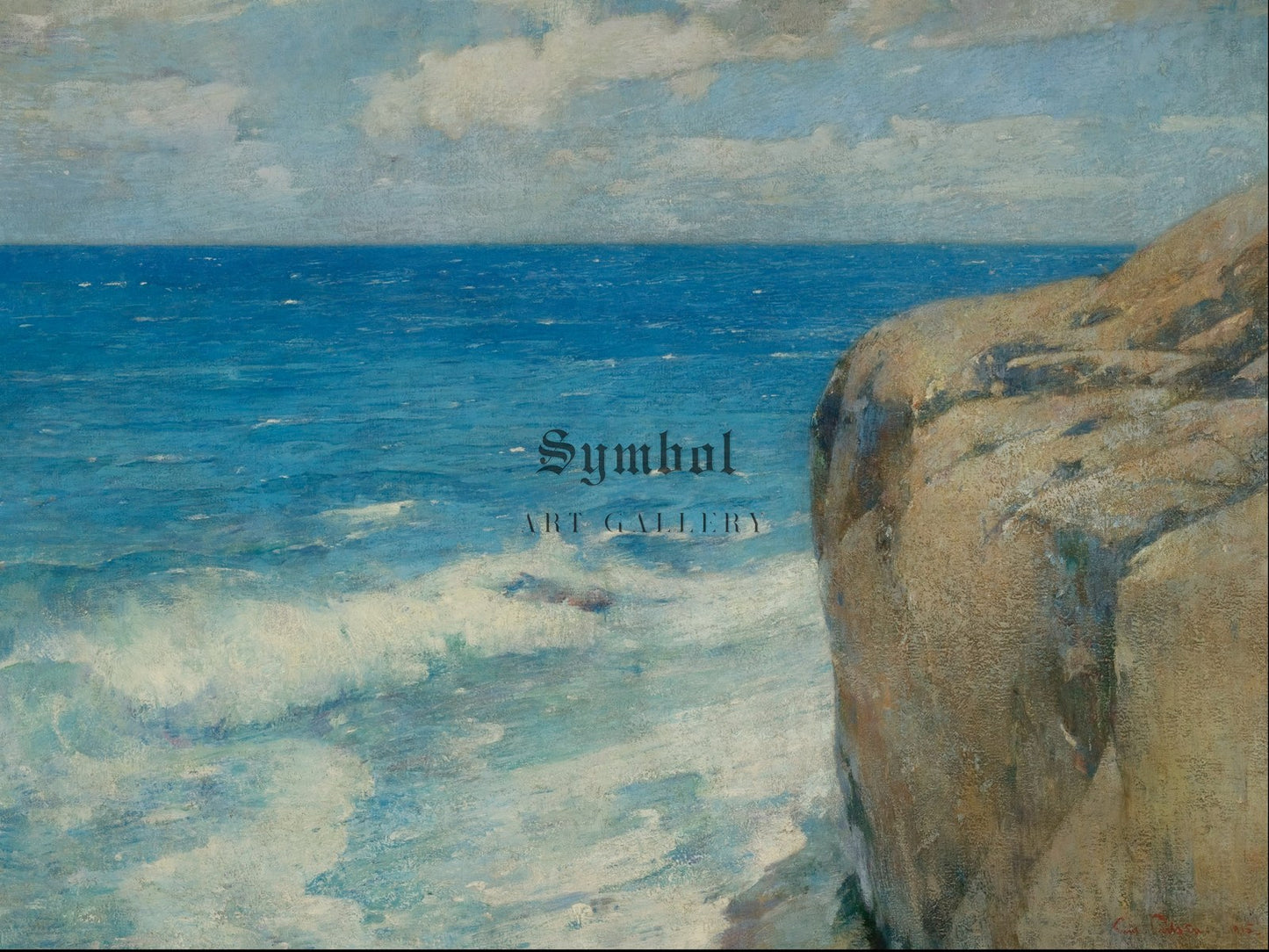 Entrance to the Harbor of St. Thomas by Emil Carlsen 1915, Wall Art Print, Fine Art Reproduction, Museum Quality Decor, Poster