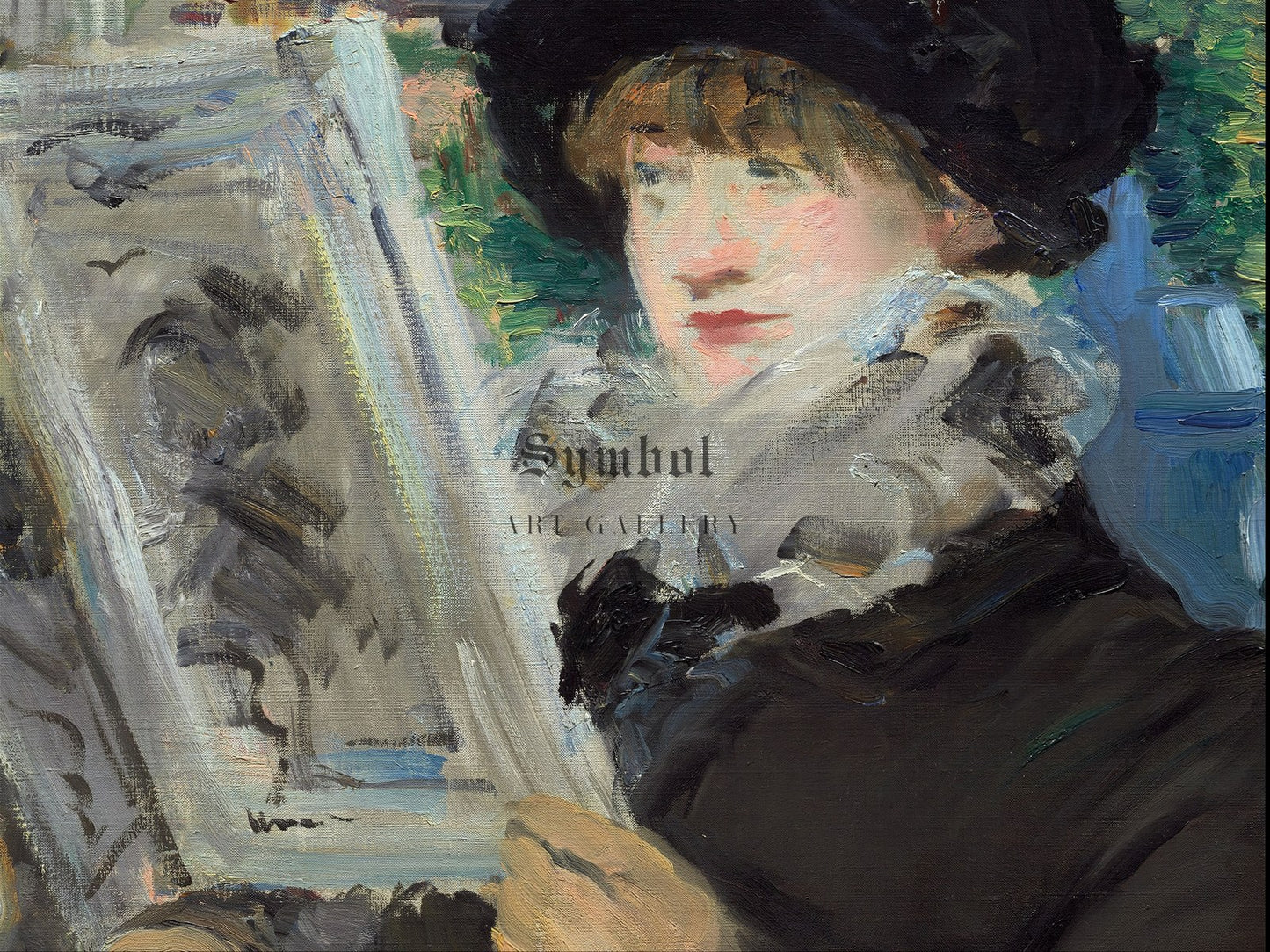 Woman Reading by Édouard Manet 1880, Wall Art Print, Fine Art Reproduction, Museum Quality Decor, Poster