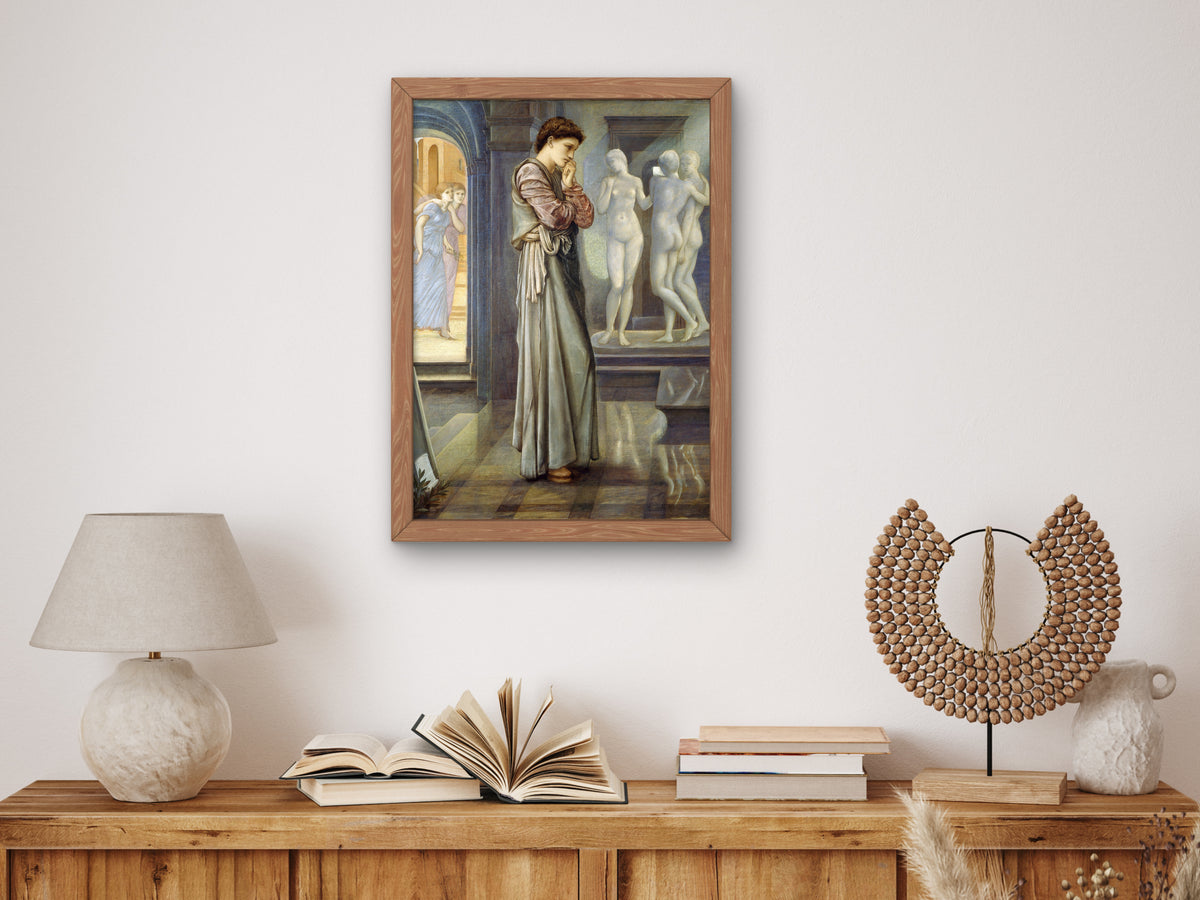 Pygmalion and the Image by Edward Burne Jones 1878, Wall Art Print, Fine Art Reproduction, Museum Quality Decor, Poster