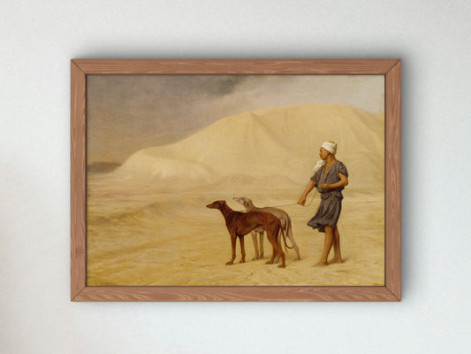 On the Desert by Jean Léon Gérôme 1867, Wall Art Print, Fine Art Reproduction, Museum Quality Decor, Poster
