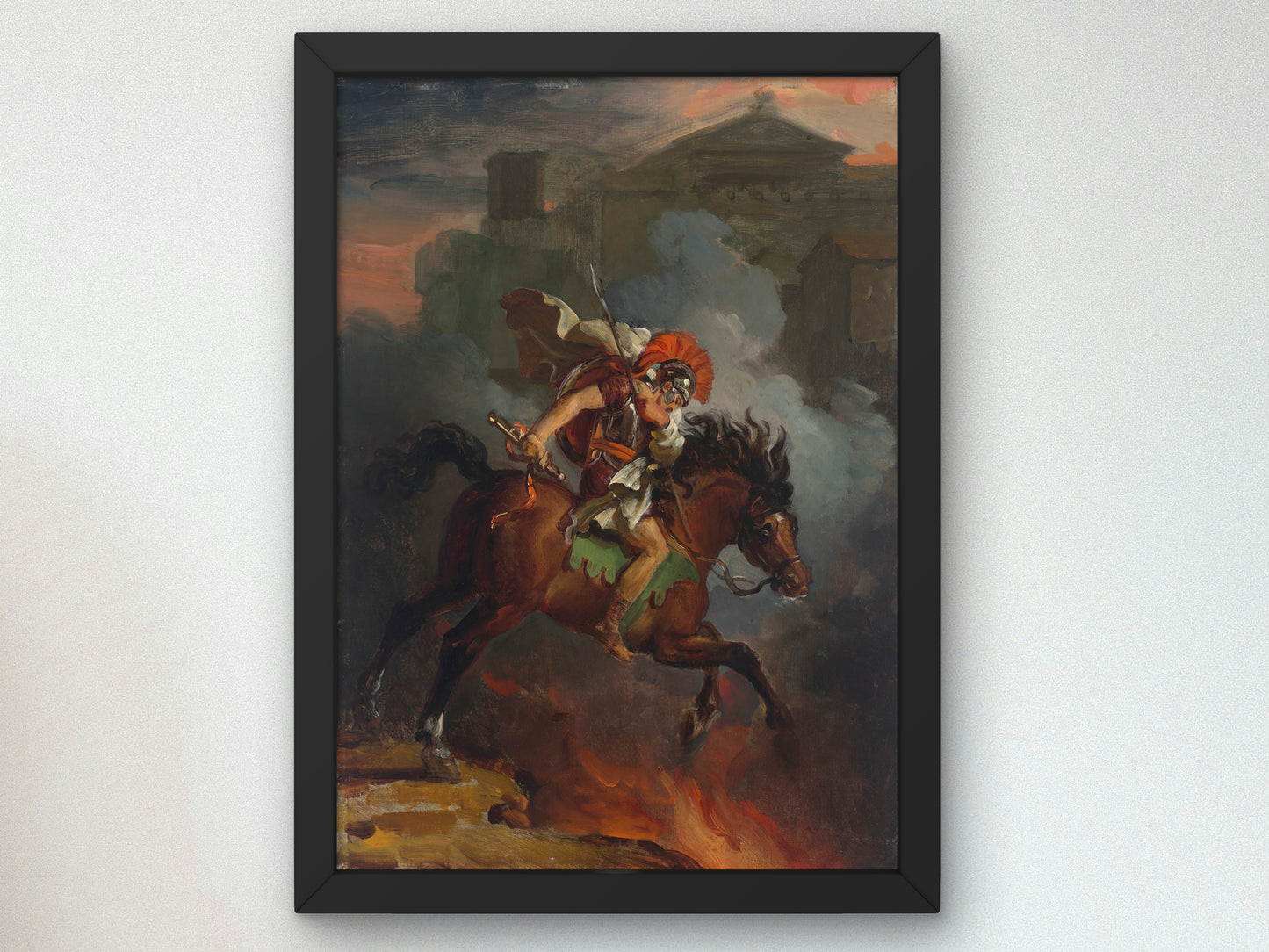 Marcus Curtius by François Gérard 1802, Wall Art Print, Fine Art Reproduction, Museum Quality Decor, Poster