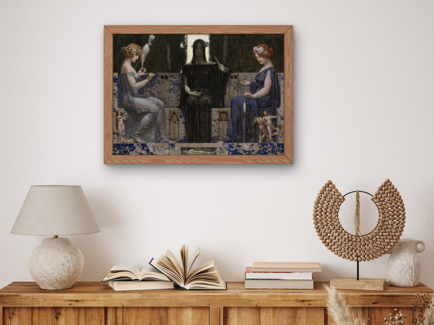 The Three Fates by Alexander Rothaug 1910, Wall Art Print, Fine Art Reproduction, Museum Quality Decor, Poster